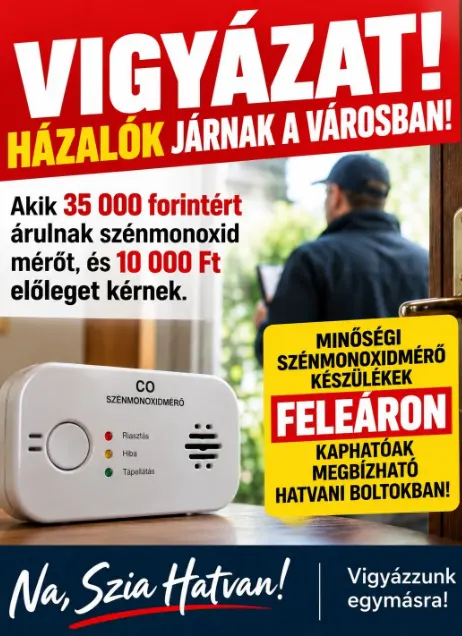 Házalók járnak a városban